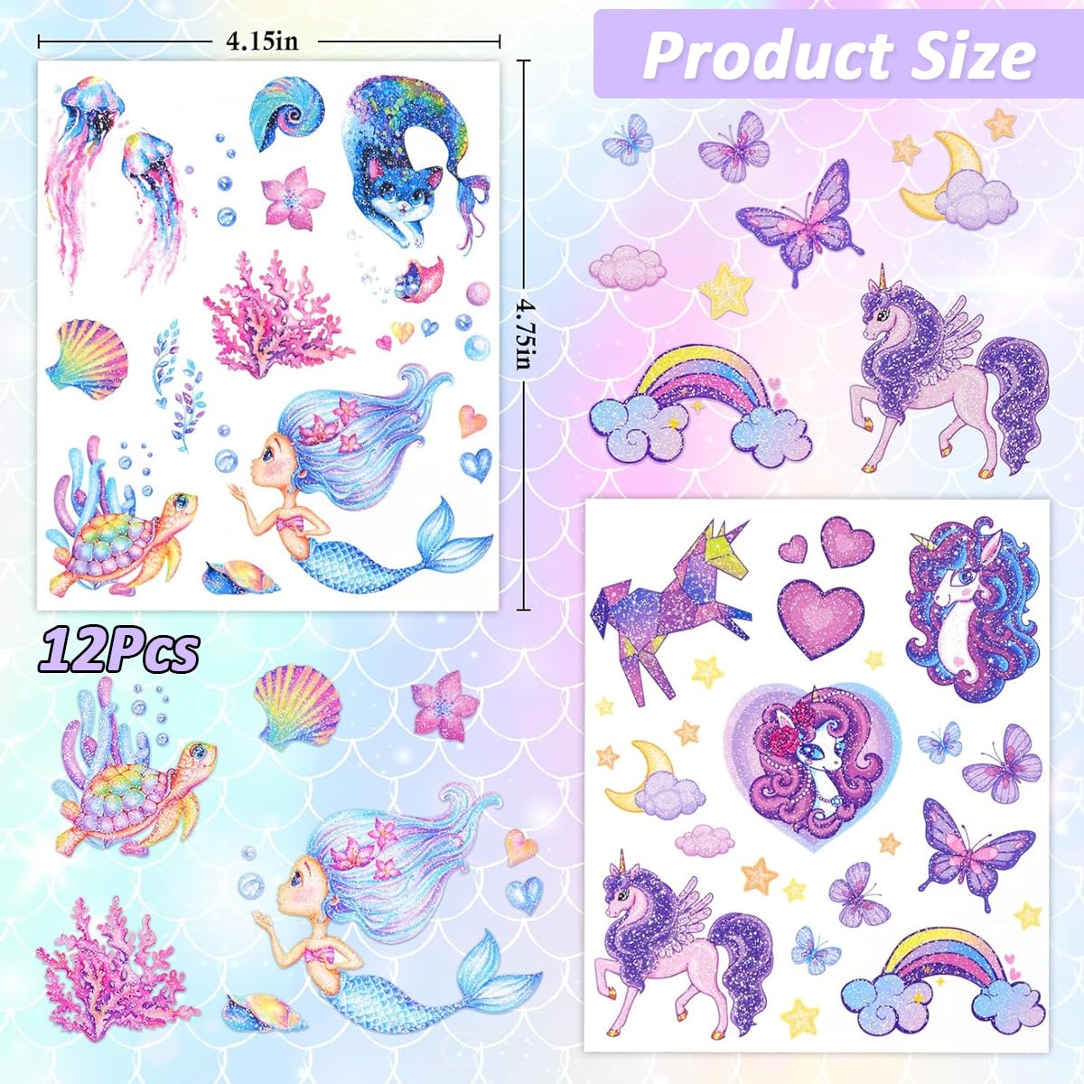 MAYCREATE® Glitter Temporary Tattoo for Girls MAYCREATE® Glitter Temporary Tattoo for Girls